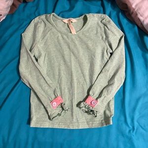 MJ Matilda Jane green long sleeve shirt sz4